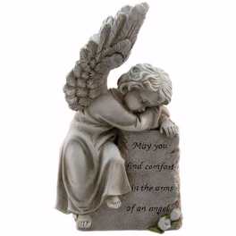 May You Find Comfort in the Arms of An Angel Memorial Stone