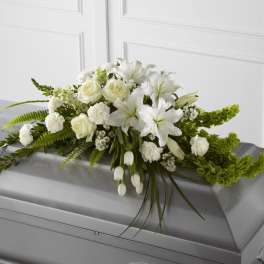 A Step Away Casket Spray