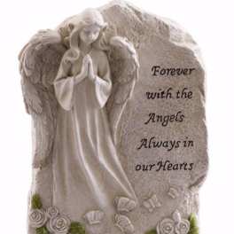 Forever with the Angels, Always in Our Hearts Memorial Stone
