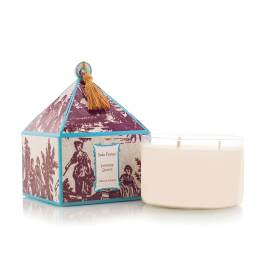 Japanese Quince Classic Toile Three-Wick Candle by Seda France