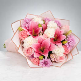 Blushing Lily Embrace™ Bouquet