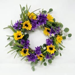 Sunflower Grapevine Wreath