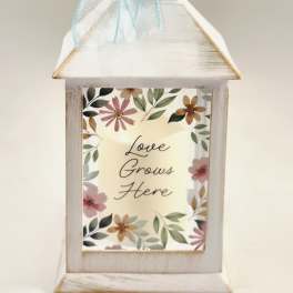 Love Grows Here Lighted Lantern