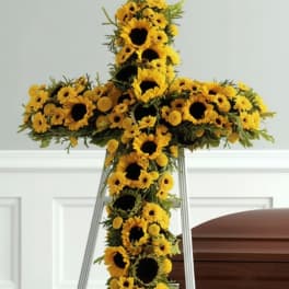 Bright & Sun-Flower Standing Cross