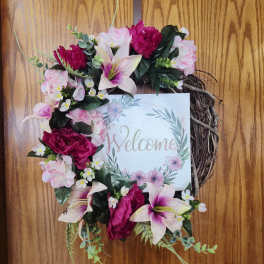 Welcome 18" Grapevine Wreath