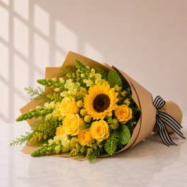 Sunny Side Up – Cheerful Yellow Flower Bouquet (Same-Day Delivery Los Angeles)