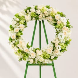 Creams and Greens Wreath