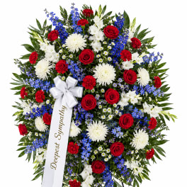 Patriotic Tribute Standing Spray