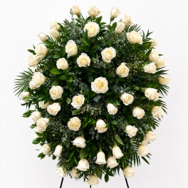 Pure Grace White Rose Standing Spray