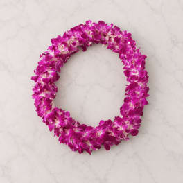 Purple Orchid Lei – Tropical Hawaiian Orchid Lei
