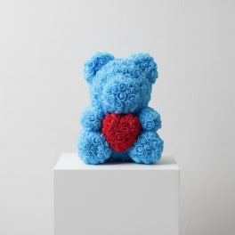 Luxury Light Blue Teddy Bear With Heart – Signature Love Gift. 70 Cm