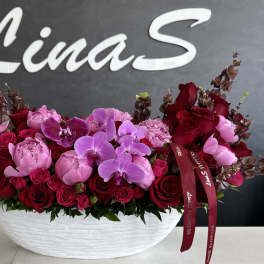 Crimson Blush Elegance
