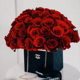Luxury rose chain bag