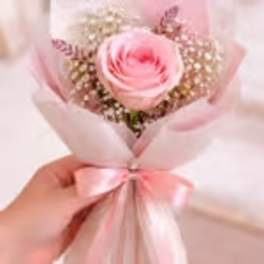 Single Rose Bouquet
