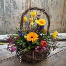 A Tisket, A Tasket A Spring Flower Basket