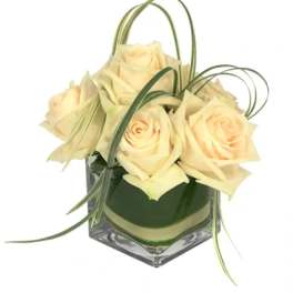Dainty White Roses Floral Design