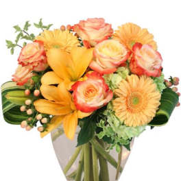 Love Me at Sunset Vase Arrangement