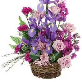 Iris Affection Basket Arrangement