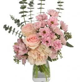 Wispy Pinks Flower Arrangement