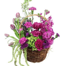 Tasteful Plums Basket Arrangement