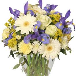 Welcome Baby Boy Flower Arrangement