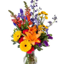 Vibrant Meadow Flower Arrangement