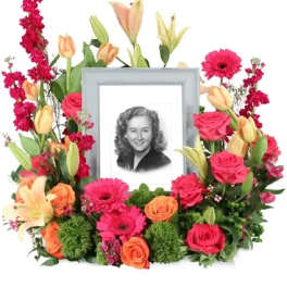 Consoling Embrace Memorial Flowers (frame not included)