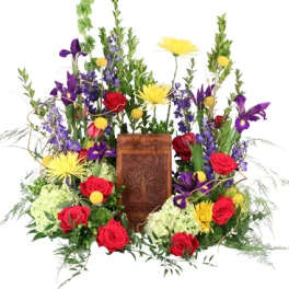 Everlasting Praise Cremation Flowers (urn not included)