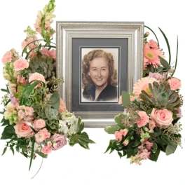 Touching Tranquility Memorial Flowers (frame not included)