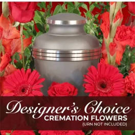Elegant Memorial Florals Cremation Designer's Choice (urn not included)