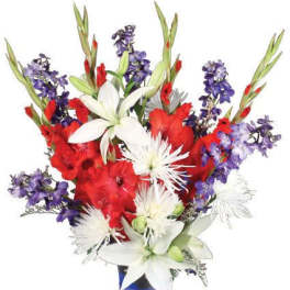 Red White & True Blue Floral Arrangement