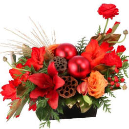 Ravishing Rich Red Christmas Arrangement