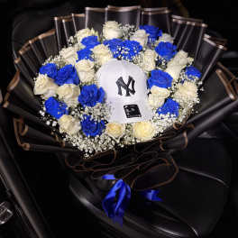 For him Blue Legacy- Custom Hat Bouquet