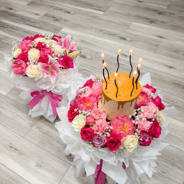Sweet Bloom Celebration- Cake Bouquet