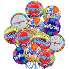 Congratulations Mylar Balloon Bouquet