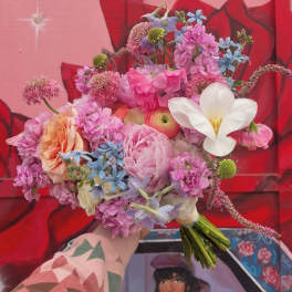 Mixed Ranunculus Hand Tied Bouquet