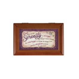 Wooden framed plaque with a Serenity Prayer print