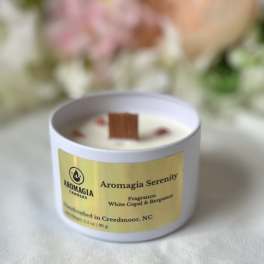 White Copal and Bergamot Woodwick Candle