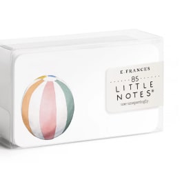 Box of Little Notes cards with a pastel beach ball design