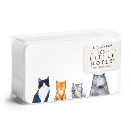 Box of note cards with watercolor cats on the front