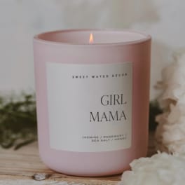 Girl Mama 15 oz Soy Candle, Matte Jar