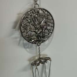 MIni Tree of Life With Cardinal Wind Chime