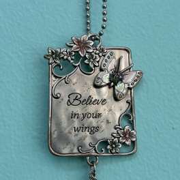 Believe in Your Wings Car Charm
