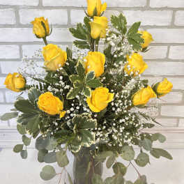 Dozen Yellow Roses