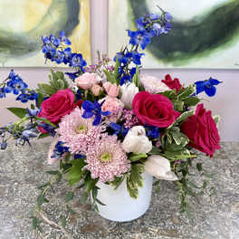 Blush and Blue
