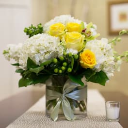 Lush Hydrangea and Roses