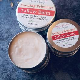Moo-Shine Evening Primrose Tallow Balm | For Face & Body