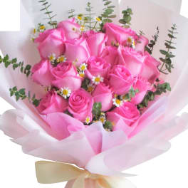 Pink Roses presentation Bouquet