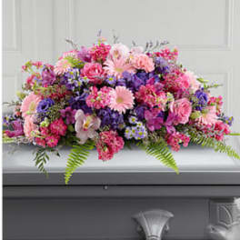 The FTD® Glorious Garden™ Casket Spray