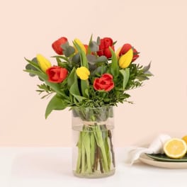 Multi-Coloured Tulips Bouquet